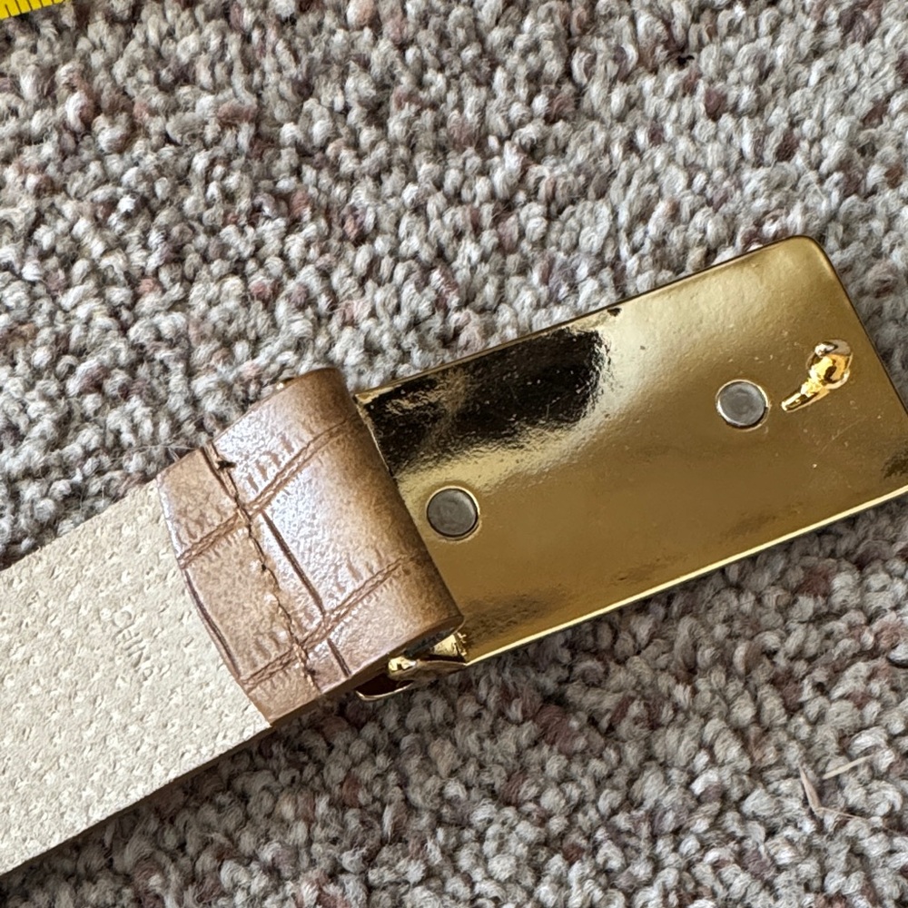 Nine West Brown Crocodile Pattern Belt - Picture 5 of 9